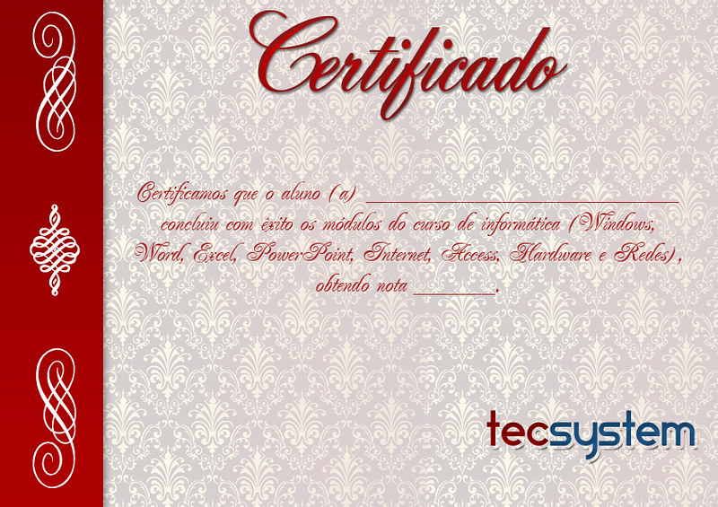 Modelo Certificado conclusão de curso  | Criado Por  Mídia Digital & Design Gráfico | Flickr