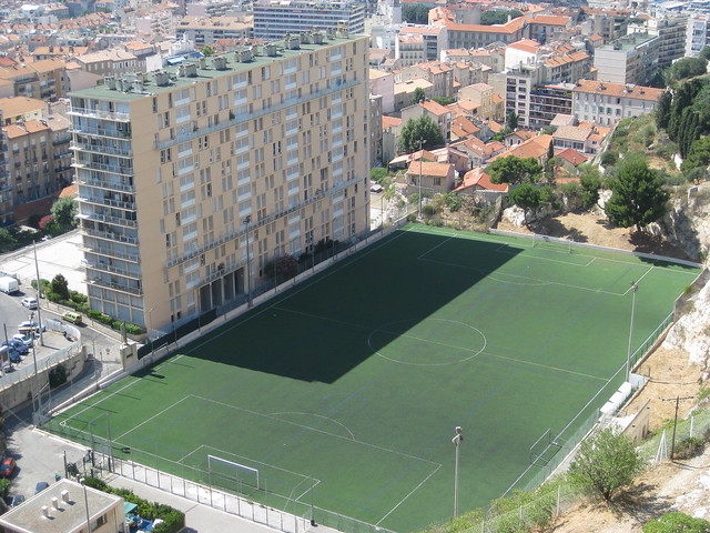 Fussballfeld in Marseille
