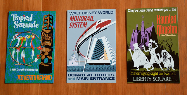 Walt Disney World 40th Anniversary Tin Attraction Poster Set by Kevin & Jody