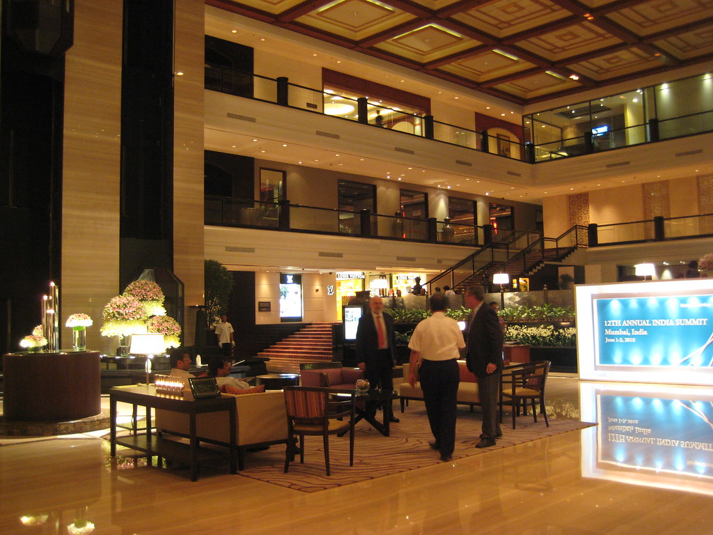 lobby of Taj Lands End, the hotel has its own Louis Vuitton…