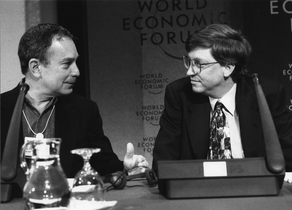 Michael Bloomberg and Bill Gates - World Economic Forum An… | Flickr