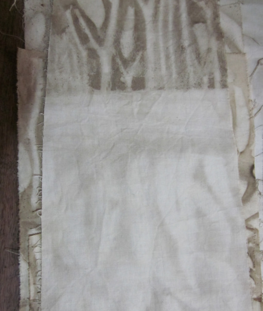Stage 3 dried fabric print (V