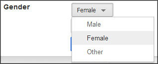 Gender Options on Google+ | The Gender options menu on profi… | Flickr