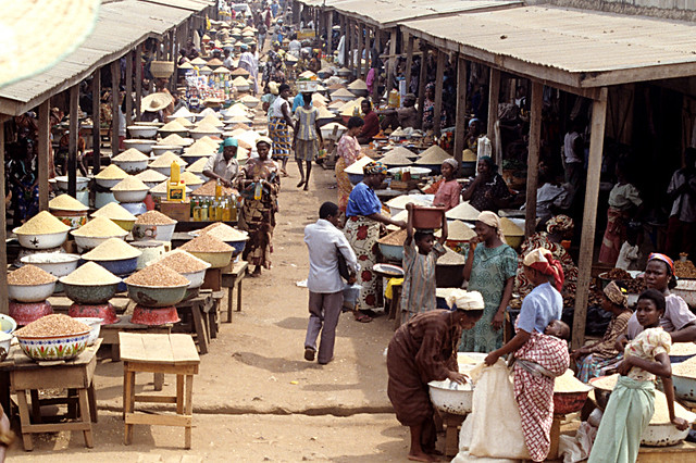 A vibrant market place in Ibadan