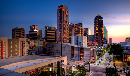 Dallas Arts District by txaggie321, View from One Arts Plaza. Apparently I was in such a hurry to get to work this morning, I forgot my