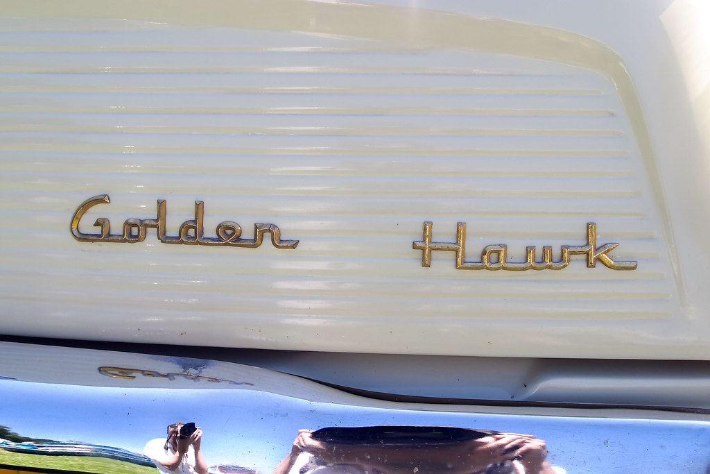 Studebaker Golden Hawk, name badge logo, c1958