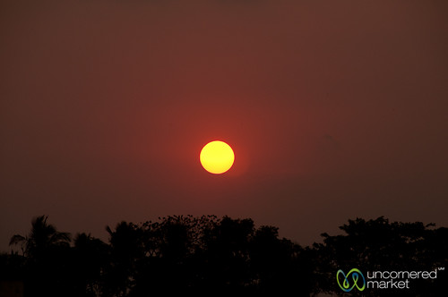 sunset sky sun dusk redsky bangladesh khulna sundarbans