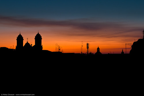 Sunrise over Catania - Sicily by Mirko Chessari, city sky urban sunrise alba cielo sicily catania centrostoricocatanese