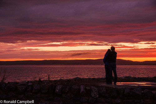 sunset sea clouds scotland captured islay bowmore 2015 lochindaal