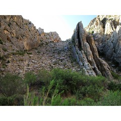 we're climbing up this bitch. #MountainAdventure2015 day one, 9/3/15. #BigBend #FindYourPark #AmazingGeologicalFormation #offtheTrail #DogCanyon