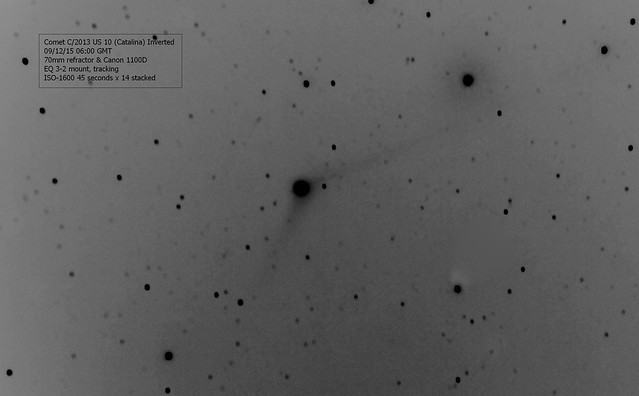 Comet C/2013 US 10 (Catalina) Inverted 09/12/15 06:00 GMT
