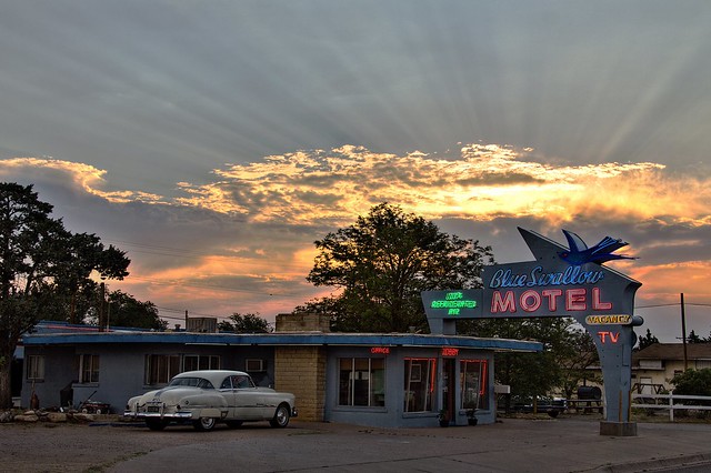Blue Swallow Motel on Route 66, Tucumcari, New Mexico