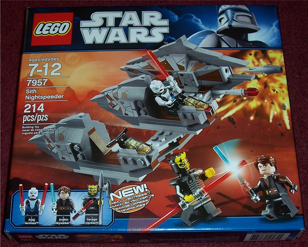 Lego Star Wars 7957 Sith Nightspeeder 2011 Complete Adult Owned Free Shipping