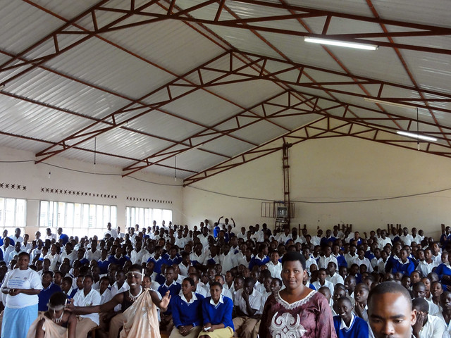 Pupils of the Rilima complex school in Rilima, Rwanda