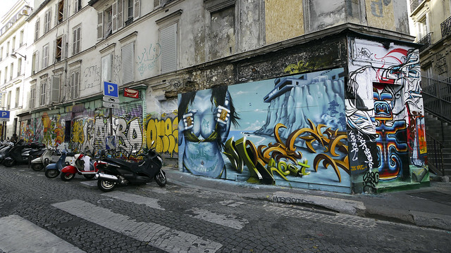 Graffiti in Montmartre Paris, France 18/9 2011