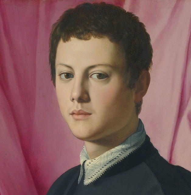 Bronzino - Portrait of a young man or Portrait of the sculptor Pierino da Vinci (1550-55)