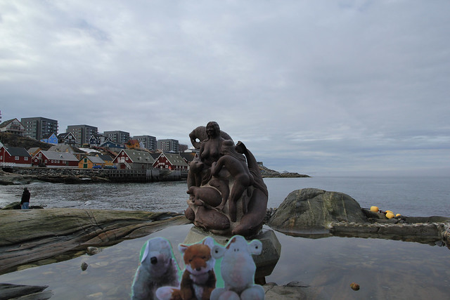 Mr Fox, Mrs PB & Mr Shaun @ Mother of the Sea (Nuuk, Greenland)
