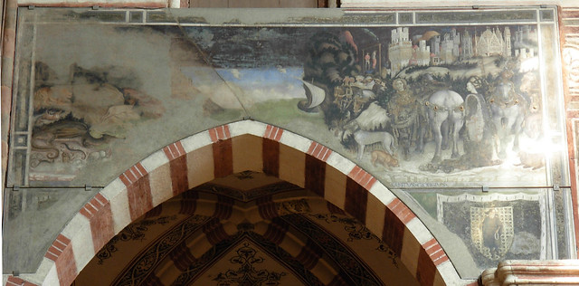 Pisanello - Saint George, the dragon and the princess of Trebizond (~1437)