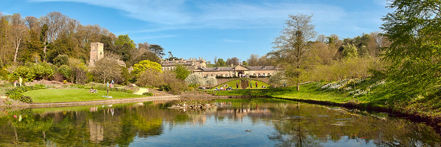 The lake at Dyrham Park in Gloucestershire