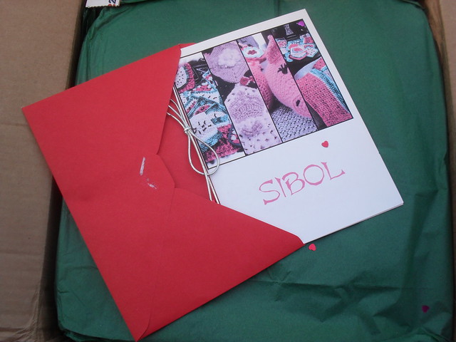 I opened the envelope and found a card to 'SIBOL'. Oooh, this is getting exciting!