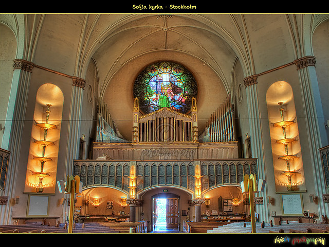 Orgelläktaren i Sofia kyrka