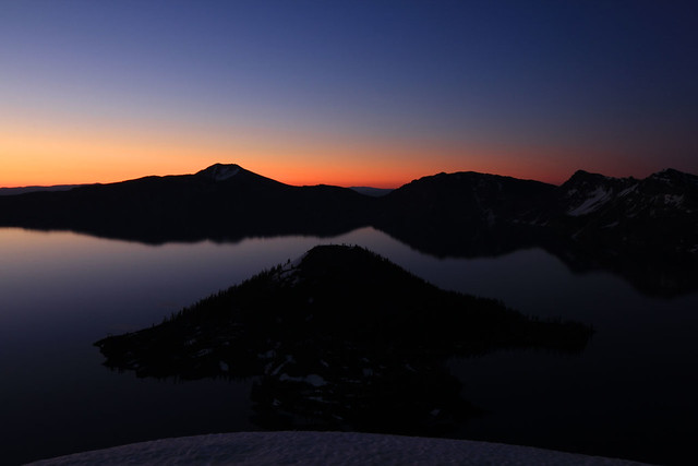 Crater Lake Trip - 8 - Glow Over Wizard Island