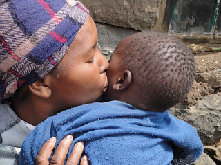 Maamohelang kisses her son. | by USAID Southern Africa