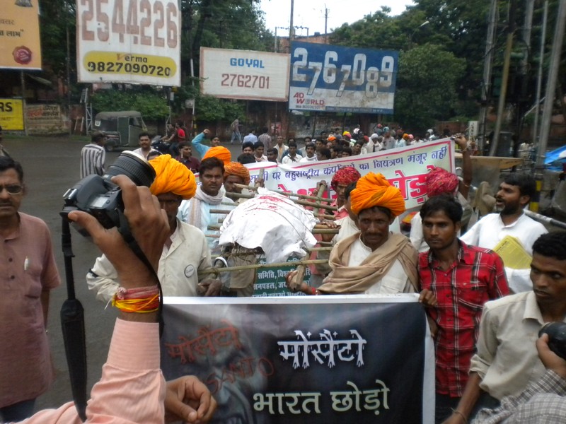 Funeral Procession of Monsanto in Bhopal