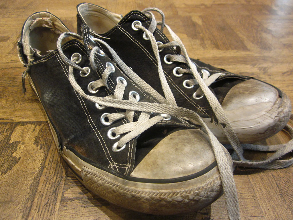 Old converse sneakers