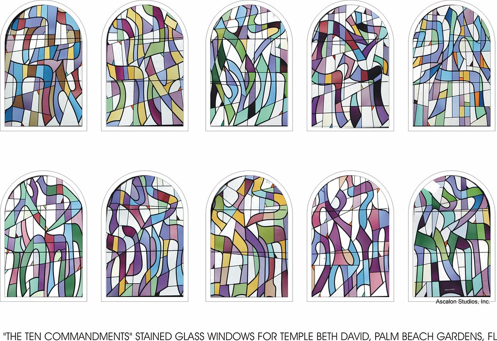 Ten Commandments Stained Glass Windows By Ascalon Studio Flickr