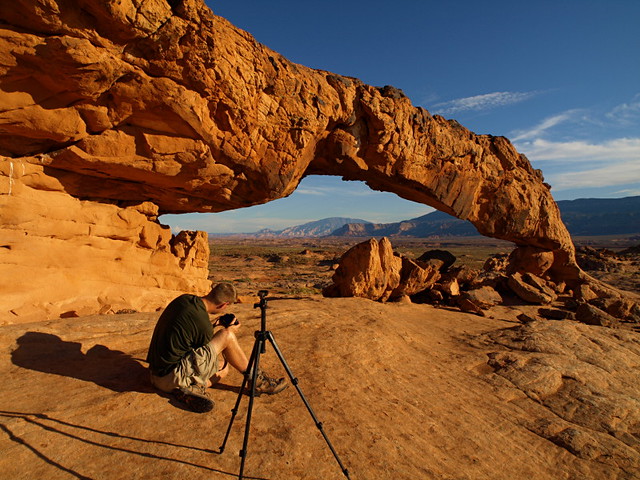 Photographing Sunset Arch #2