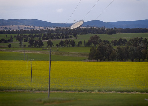 sky mountains color colour 1969 clouds skies farm australia electricity newsouthwales astronomy nikkor50mmf18 electrical 1961 canola paddock parkes radiotelescope apollo11 canolafield nikonafnikkor50mmf18d raychristy nikondh2