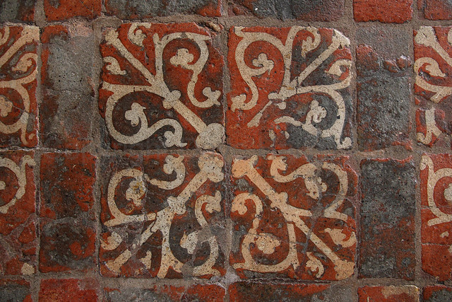 Floor Tiles at Winchester Cathedral 2 (Copyright Dave Halley 2011)