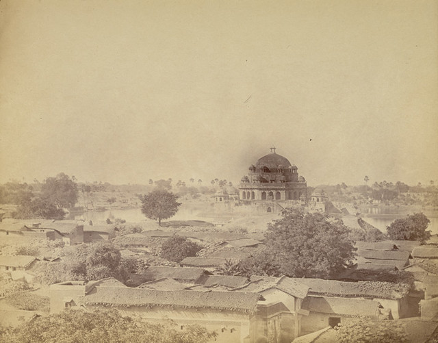 Distant view of Sher Shah Suri's Tomb, with surroundings, Sasaram