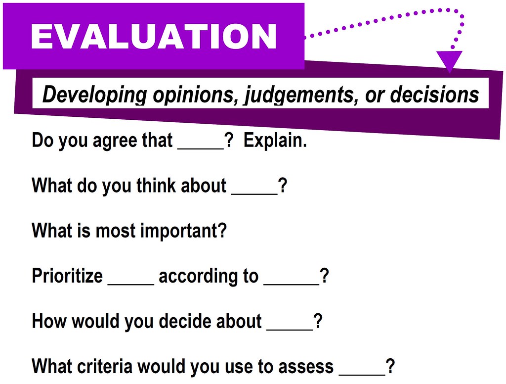 critical thinking and evaluation