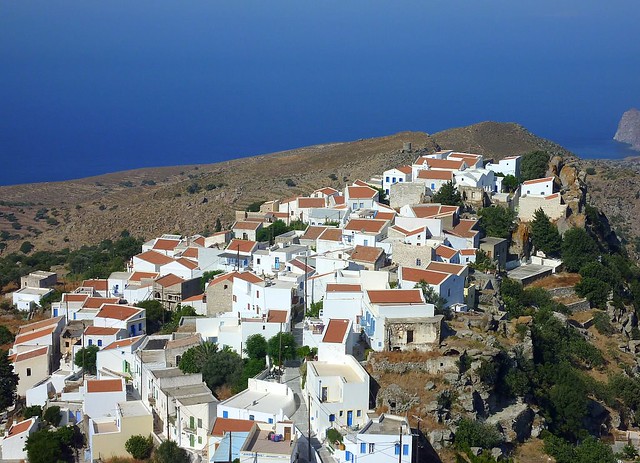 The village of Nikia on the island of Nisyros