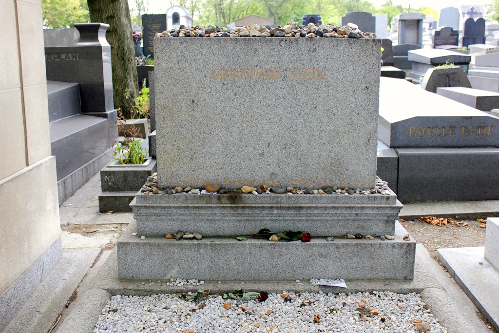Grave of Gertrude Stein (1874-1946) - American writer, poet and art collector