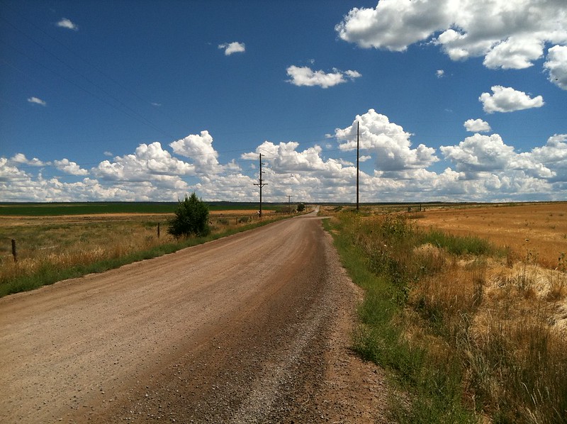 Straight roads of eastern Colorado