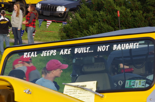 REAL JEEPS ARE BUILT...  NOT BAUGHT???