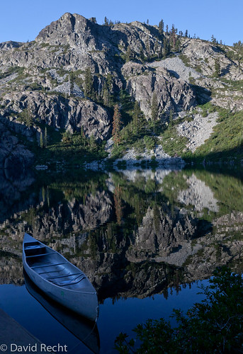 More Castle Lake by David Recht, Another shot of Castle Lake with the sunrise more advanced.reflection sunrise canoe castlelakemtshas