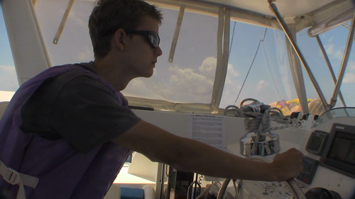 odyssey expeditions student shipmate at the helm