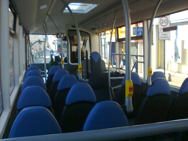 Interior of Ipswich Buses 500