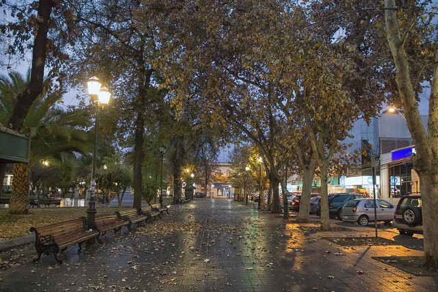Plaza de Armas y la lluvia