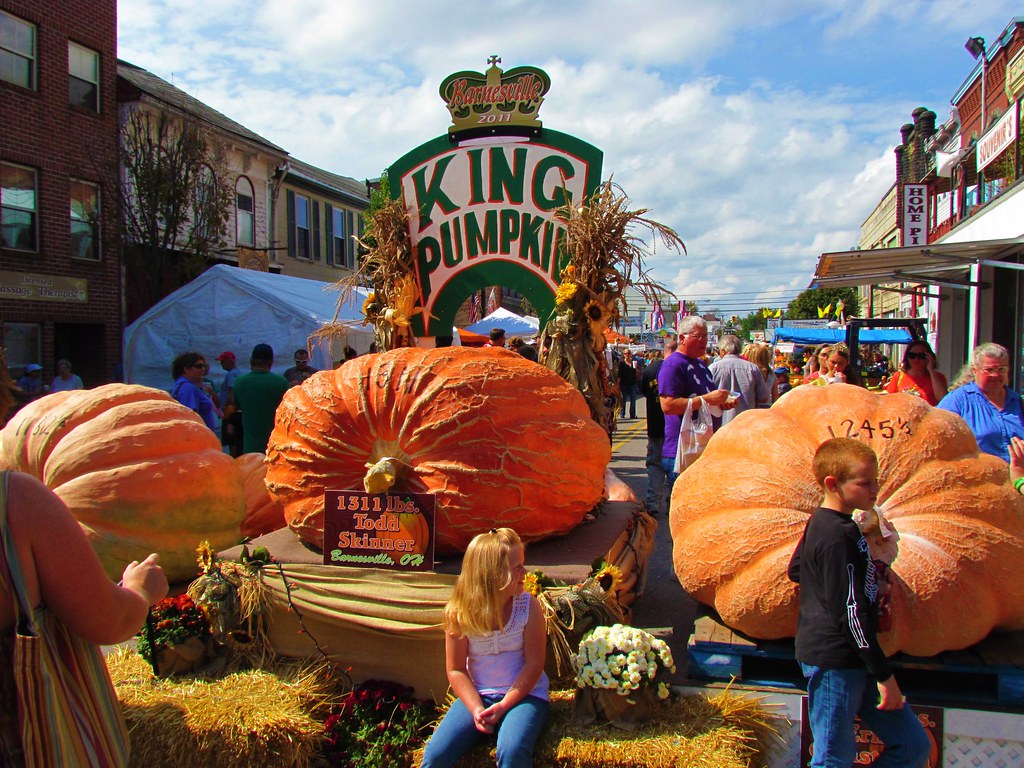 King Pumpkin at the Barnesville, Ohio Pumpkin Festival. 