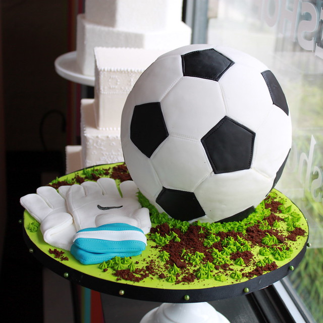 Sculpted Soccer Ball Cake!