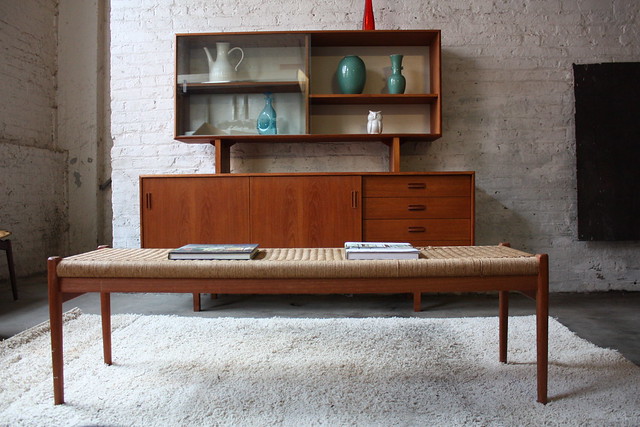 Jaw Dropping Scandinavian Teak Credenza with Floating Hutch (1967)