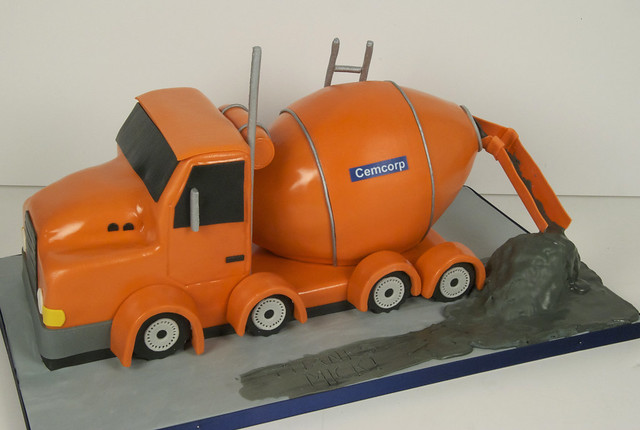 cement truck cake toronto