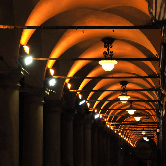 night under the portico