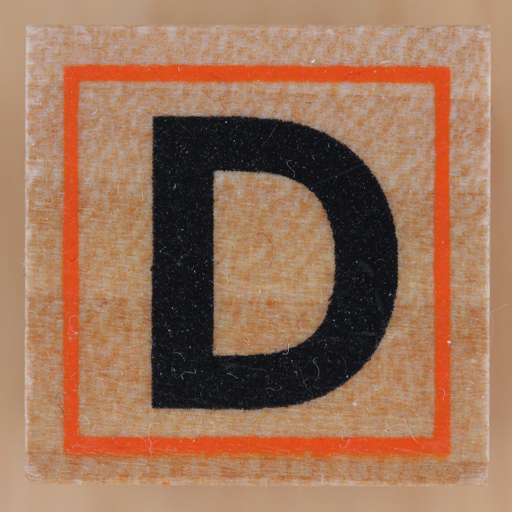 Rubber Stamp Letter D