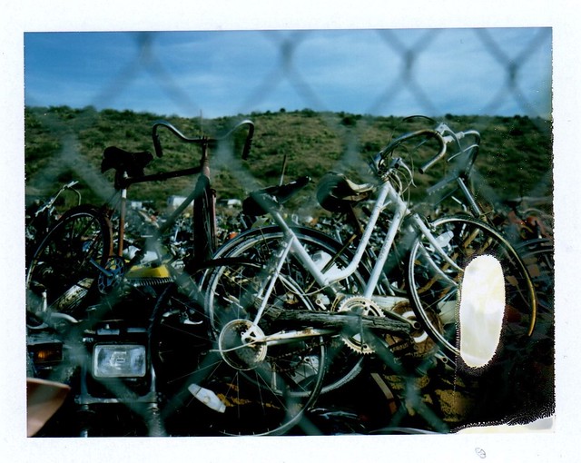 Tangle of bikes